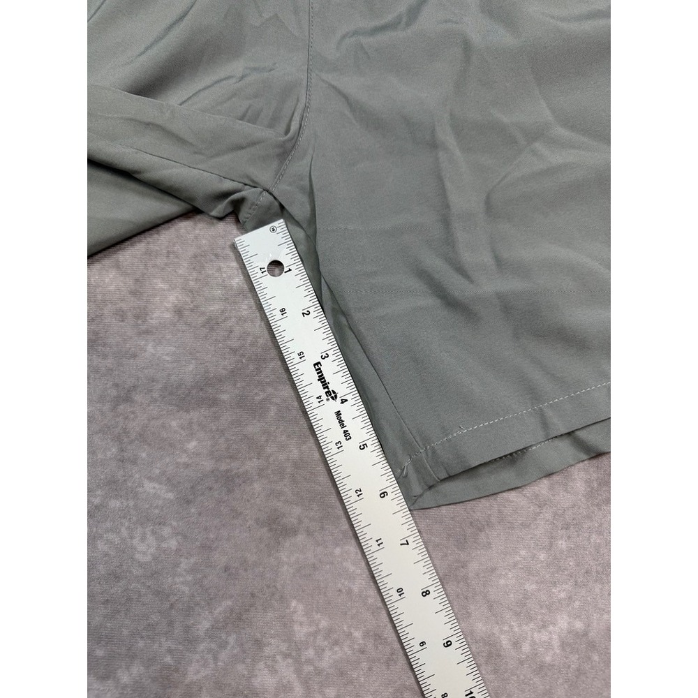 Unbranded Mens Athletic Shorts Medium Gray Polyester Blend Zipper Pockets - Picture 5 of 10